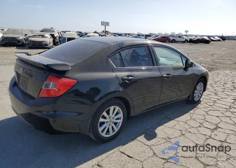 2012 Honda Civic Ex z USA, uszkodzony, nr VIN 19XFB2F80CE354190